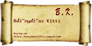 Bányász Kitti névjegykártya